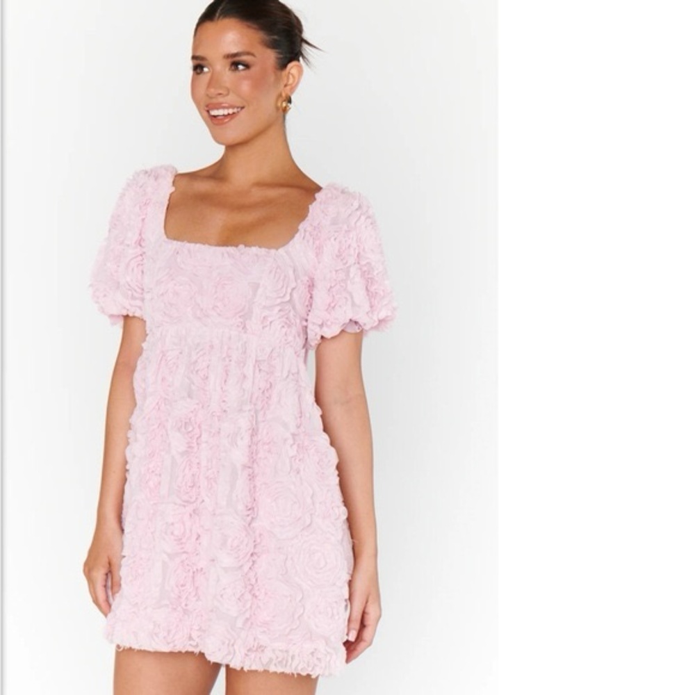 Show Me Your‎ MuMu pink Ruffle Dress nwt
